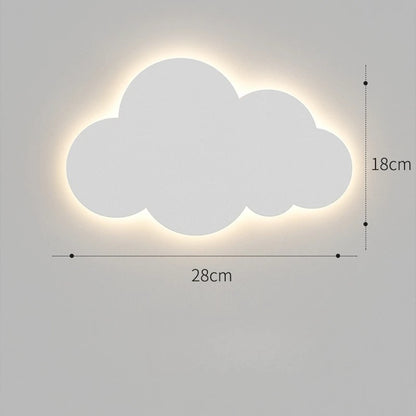 Applique Murale Nuage en Acrylique, Design Minimaliste pour Chambre d'Enfant