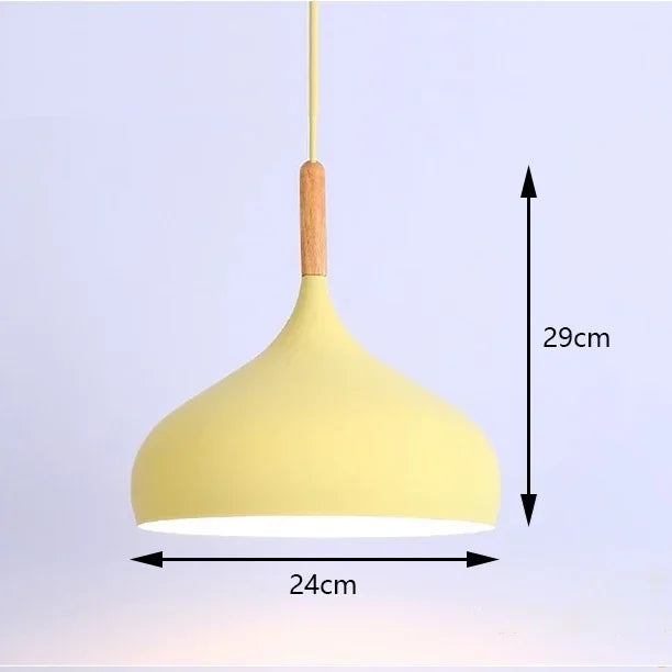 Suspension rétro industrielle colorée en métal pour cuisine et restaurant