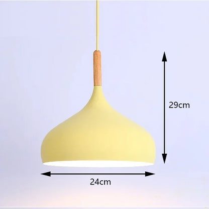 Suspension rétro industrielle colorée en métal pour cuisine et restaurant