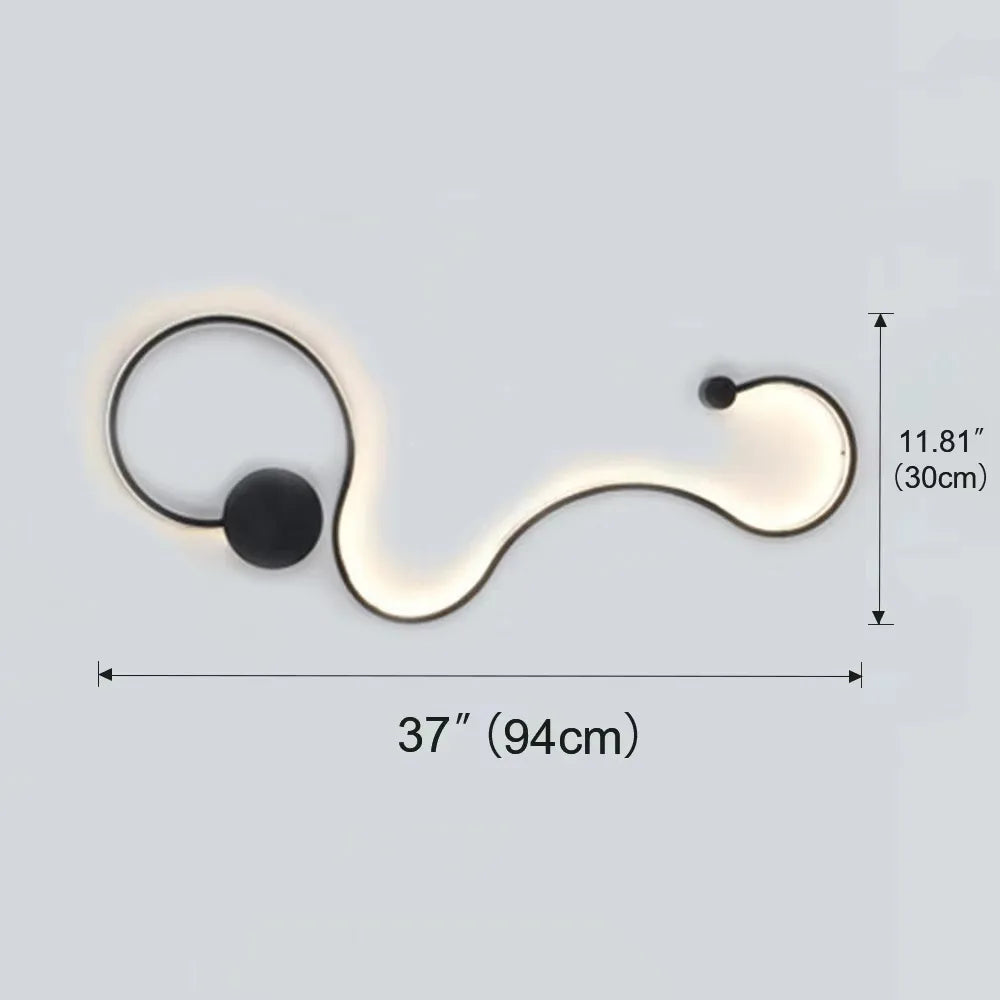 Applique Murale LED Design Nordique Moderne en Métal pour Salon et Chambre