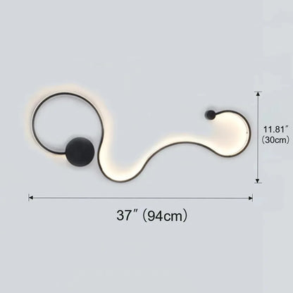 Applique Murale LED Design Nordique Moderne en Métal pour Salon et Chambre