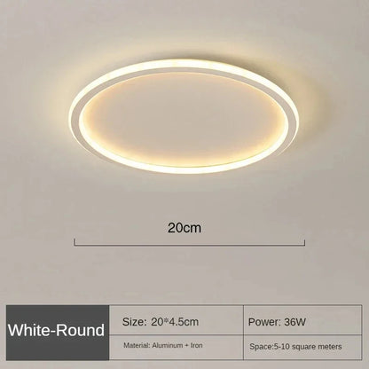 Plafonnier design nordique moderne en métal, éclairage LED dimmable pour salon et chambre