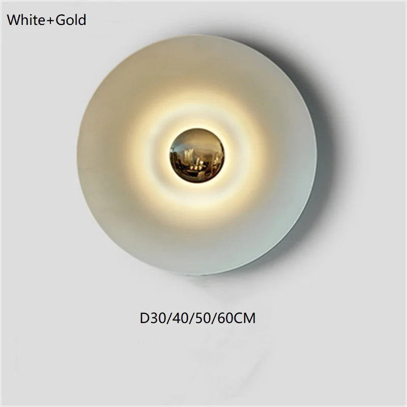 Applique Murale LED Ronde UFO en Fer, Design Moderne et Ambiance Chaleureuse