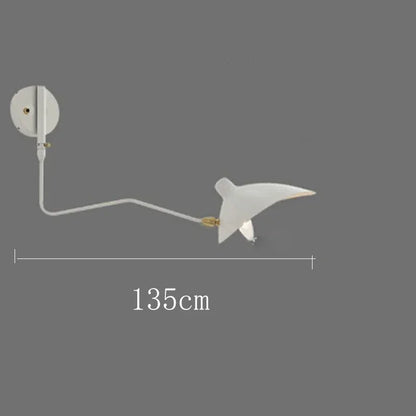 Applique Murale LED Spider Serge Mouille Aluminium Noir Industriel à Bras Réglable