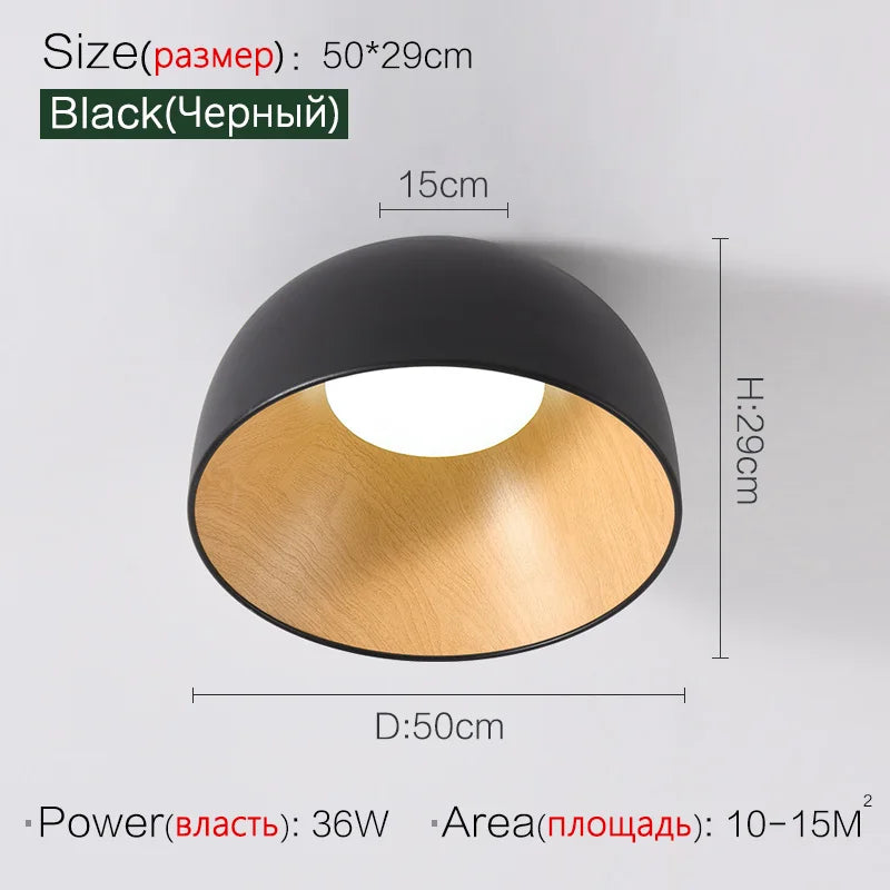 Plafonnier Incliné en Bois au Design Nordique Moderne pour Salon et Hall