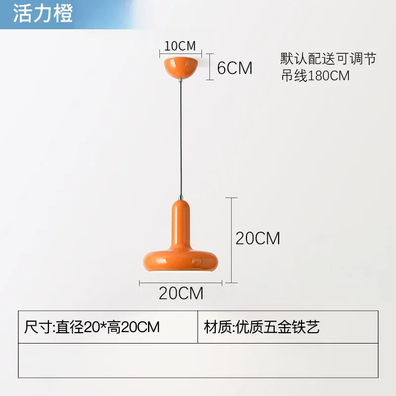 Suspension design danois Macaron en aluminium style Bauhaus moderne