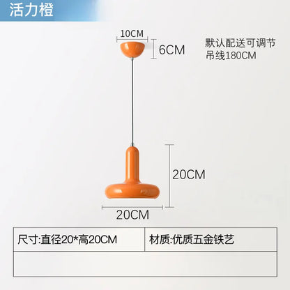 Suspension design danois Macaron en aluminium style Bauhaus moderne