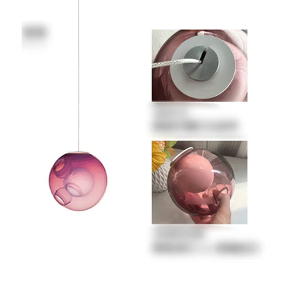 Suspension boule en verre design canadien pour salon et bar Villa