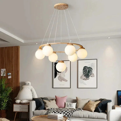 Suspension Globe Scandinave Minimaliste en Métal, Luminaire pour Cuisine et Salle à Manger
