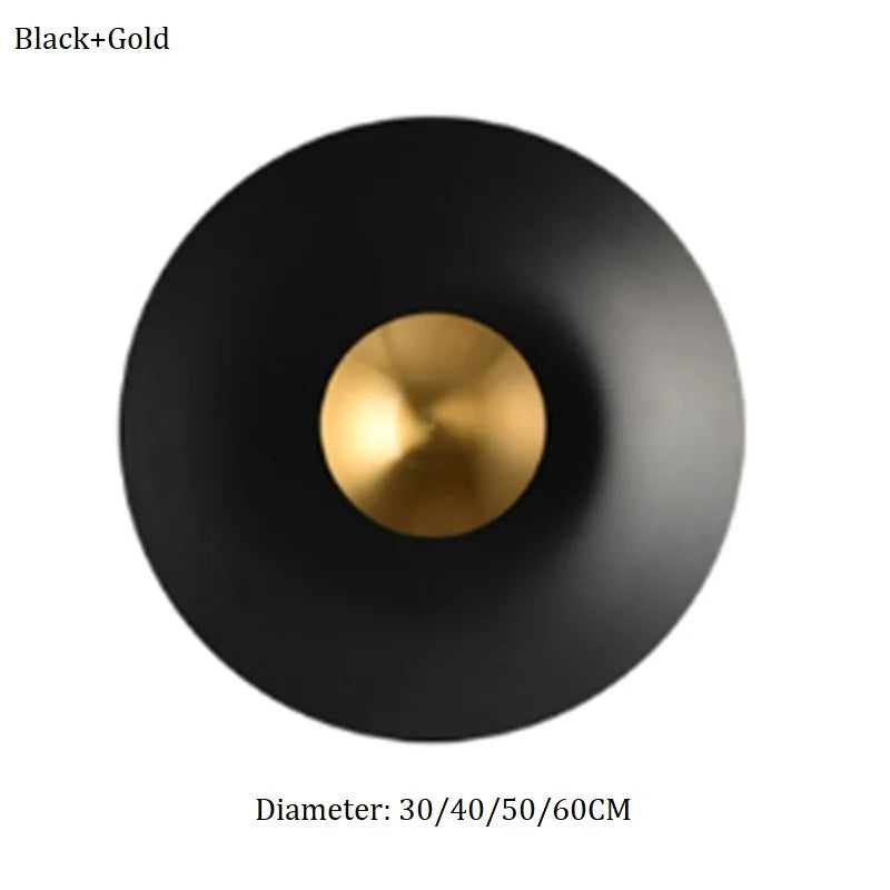 Applique Murale LED Ronde UFO en Fer, Design Moderne et Ambiance Chaleureuse