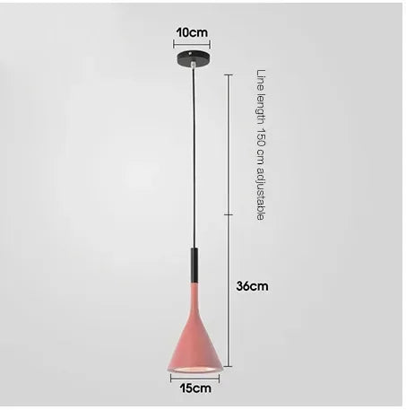 Suspension LED moderne multicolore E27 pour cuisine et salle à manger