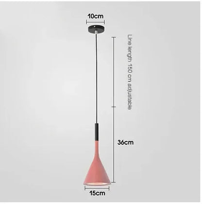 Suspension LED moderne multicolore E27 pour cuisine et salle à manger