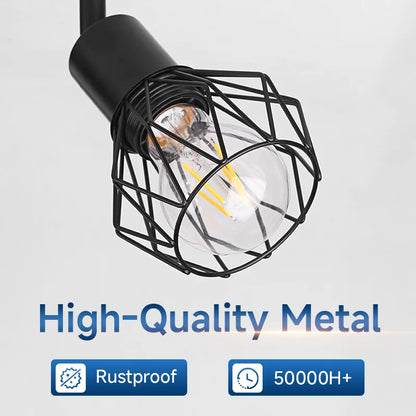 Plafonnier LED E27 en fer, angle réglable, design contemporain pour intérieur