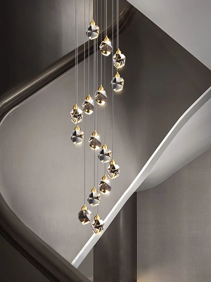 Suspension Plafonnier Nordique en Métal, Lumière LED Ambiance Chaleureuse