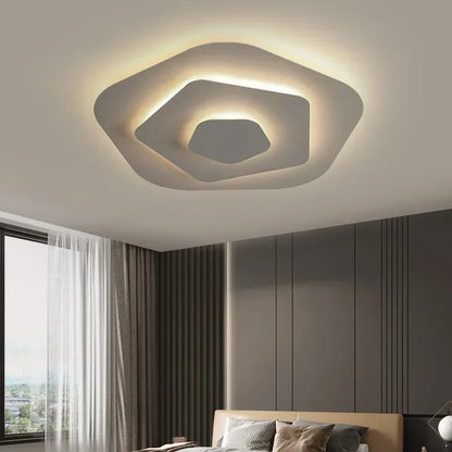 Plafonnier LED Moderne en Aluminium et Acrylique, Luminaire Décoratif pour Salon et Bureau