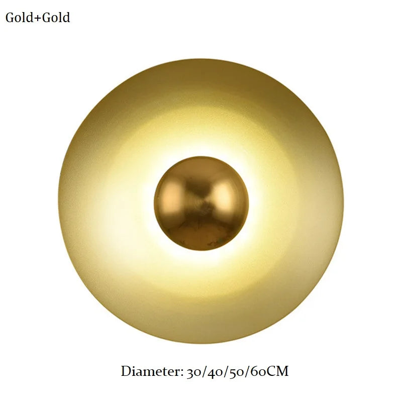 Applique Murale LED Ronde UFO en Fer, Design Moderne et Ambiance Chaleureuse