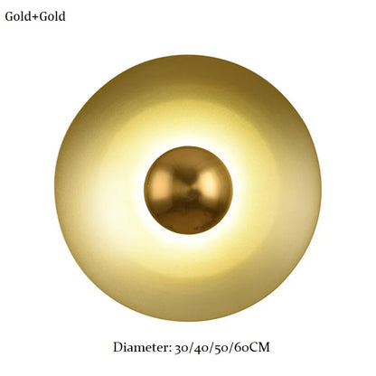 Applique Murale LED Ronde UFO en Fer, Design Moderne et Ambiance Chaleureuse