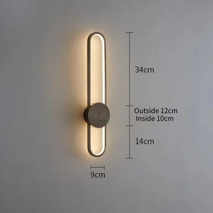 Applique Murale LED Moderne Longue en Aluminium pour Salon et Chambre