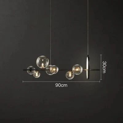 Suspension LED moderne à anneaux en verre, luminaire d’intérieur design