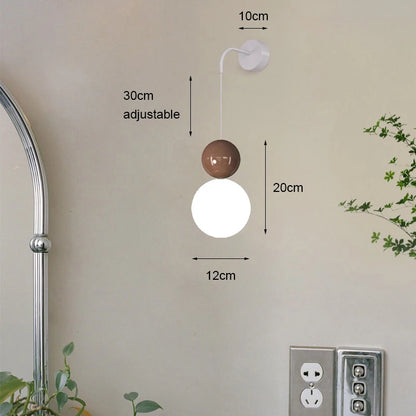 Applique Murale Nordique Moderne en Métal avec Lumière LED Blanc Chaud pour Intérieur