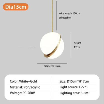 Suspension nordique à 73 boules en acrylique doré pour intérieur élégant
