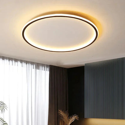 Plafonnier design nordique moderne en métal, éclairage LED dimmable pour salon et chambre