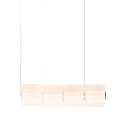 Suspension verre fumé gris design nordique LED pour salon et restaurant