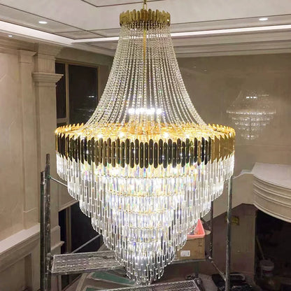 Lustre moderne en cristal de luxe pour salon, éclairage LED suspendu