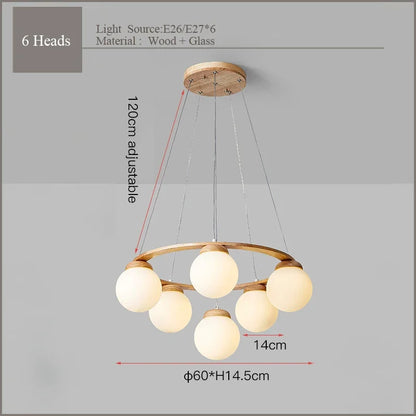 Suspension Globe Scandinave Minimaliste en Métal, Luminaire pour Cuisine et Salle à Manger
