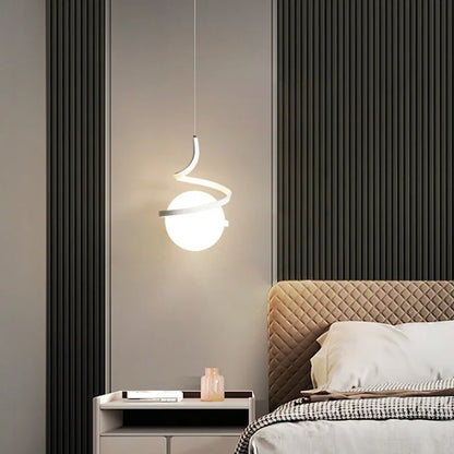 Suspension LED Nordique en Métal, Luminaire Moderne pour Salon et Chambre