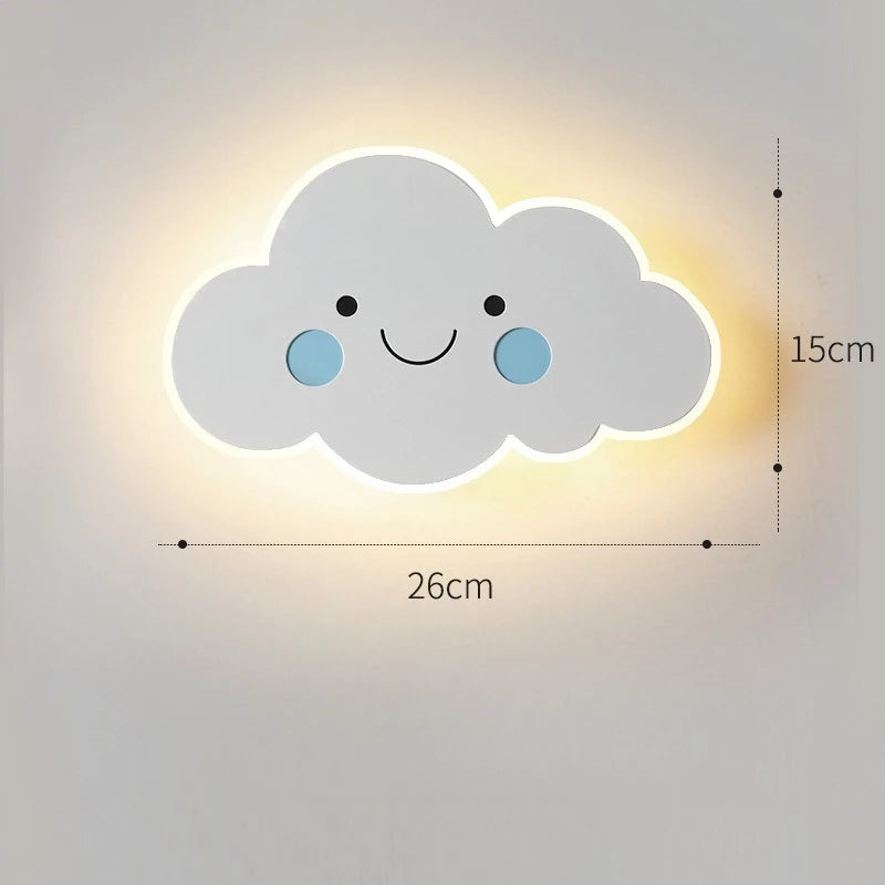 Applique Murale Nuage en Acrylique, Design Minimaliste pour Chambre d'Enfant