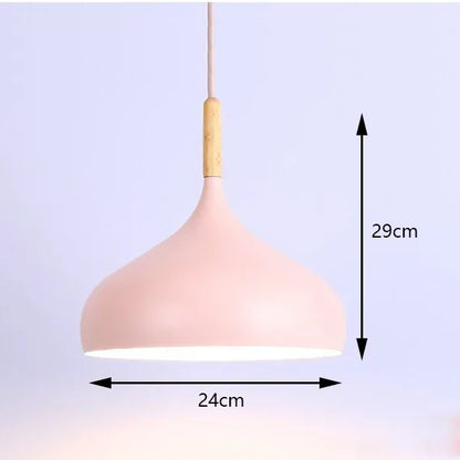 Suspension rétro industrielle colorée en métal pour cuisine et restaurant