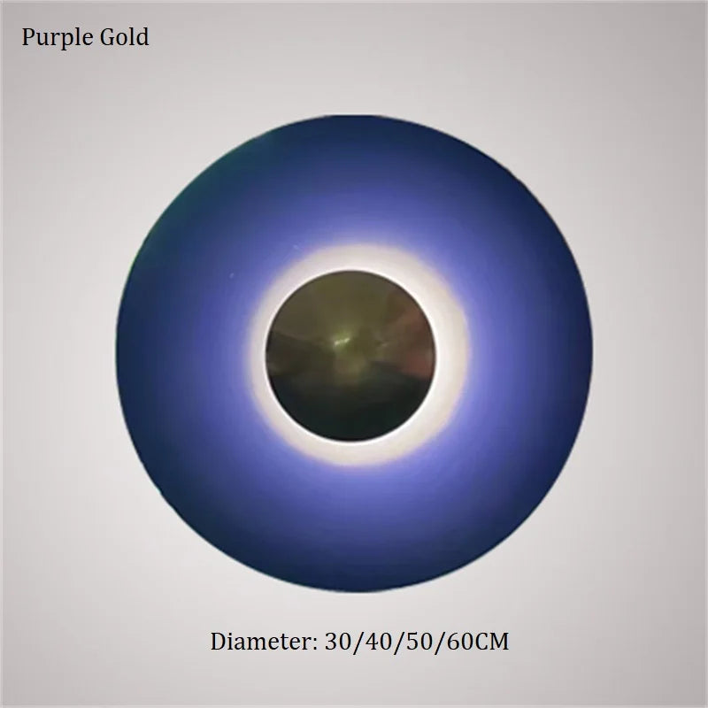 Applique Murale LED Ronde UFO en Fer, Design Moderne et Ambiance Chaleureuse