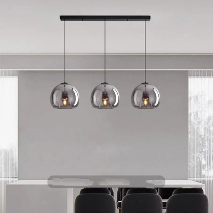 Suspension moderne en verre pour salon et salle à manger, éclairage intérieur chaleureux
