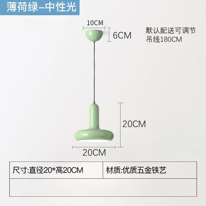 Suspension design danois Macaron en aluminium style Bauhaus moderne