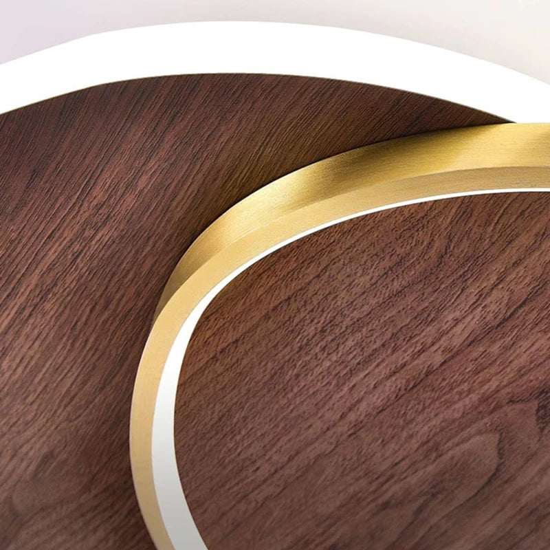 Plafonnier LED moderne en bois, éclairage d’intérieur décoratif pour chambre et salon