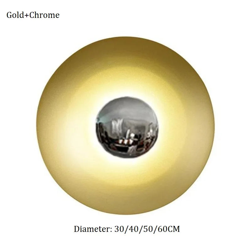 Applique Murale LED Ronde UFO en Fer, Design Moderne et Ambiance Chaleureuse