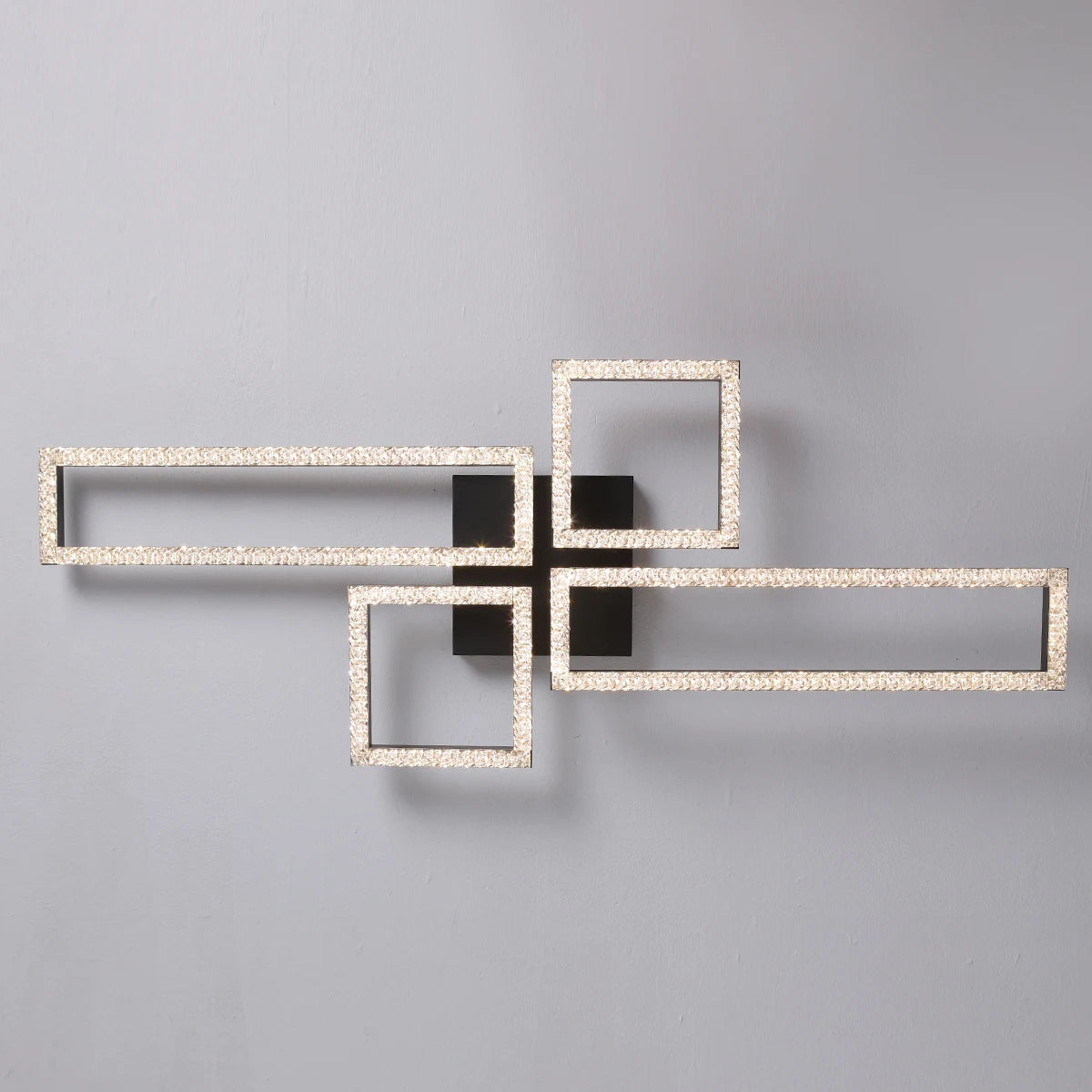 Plafonnier LED moderne design minimaliste en aluminium avec télécommande, lumière d'ambiance chaleureuse