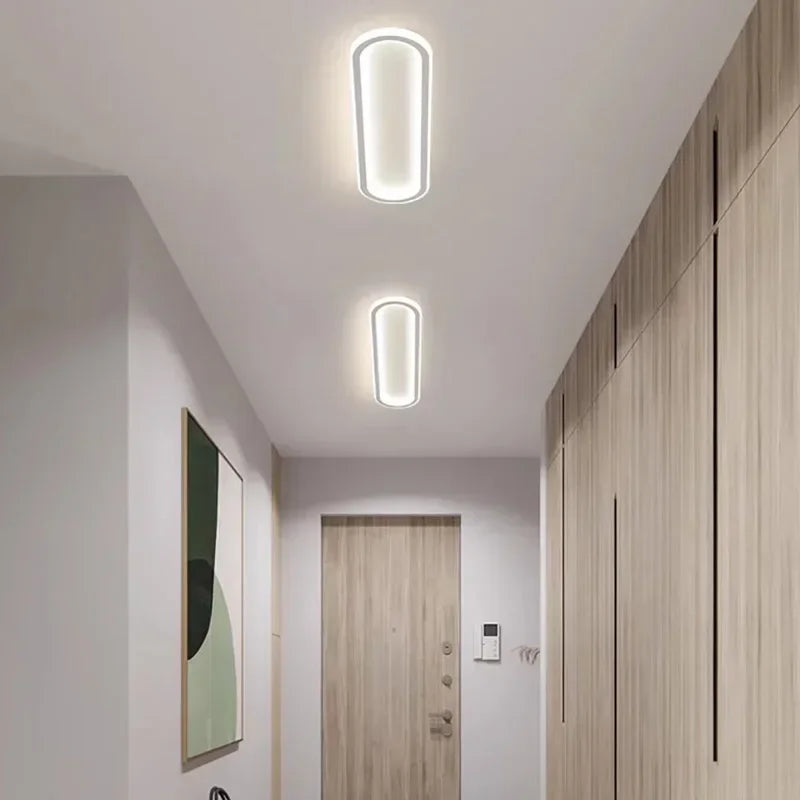 Plafonnier LED moderne en aluminium pour salon et salle à manger, lumière chaude