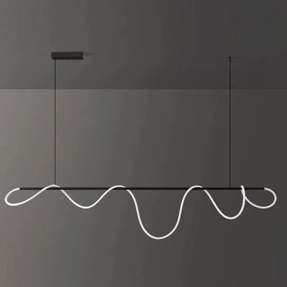 Suspension nordique en ferronnerie pour salle à manger, lumière chaude