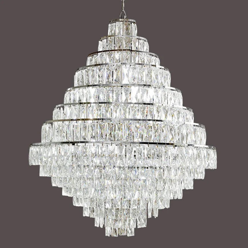 Lustre en cristal de luxe moderne pour salon, éclairage LED élégant