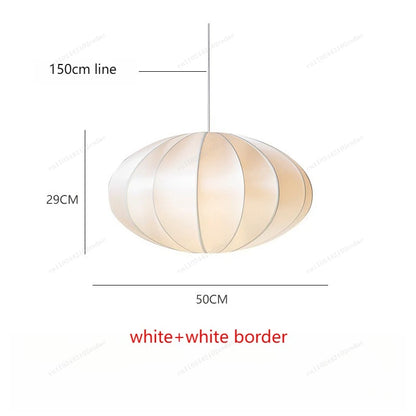 Suspension lanterne en soie Zen style japonais médiéval pour salon