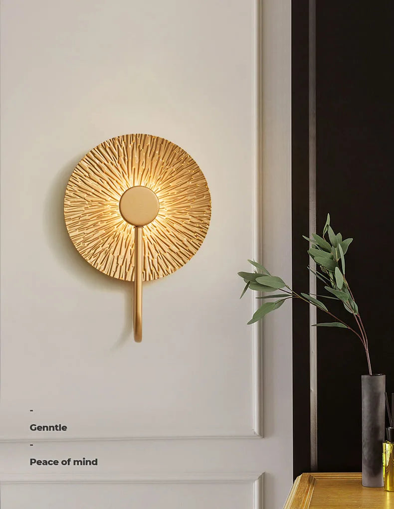 Applique Murale Leaf en Alliage Forgé, Lumière Chaude Décorative pour Chambre et Salon