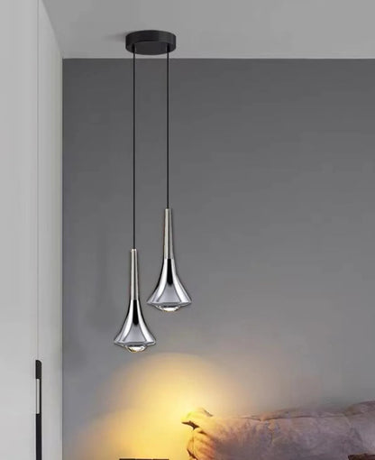 Suspension LED Moderne en Aluminium, Luminaire Décoratif pour Chambre et Cuisine