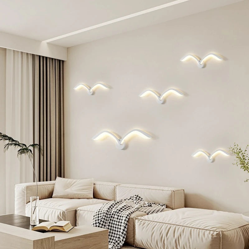 Applique Murale Nordique Moderne en Fer et Acrylique LED pour Salon et Chambre