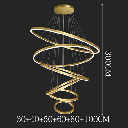 Suspension nordique en ferronnerie et acrylique, lumière chaude modulable pour salon et salle à manger