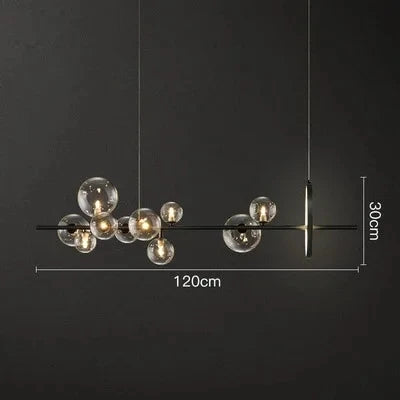 Suspension LED moderne à anneaux en verre, luminaire d’intérieur design