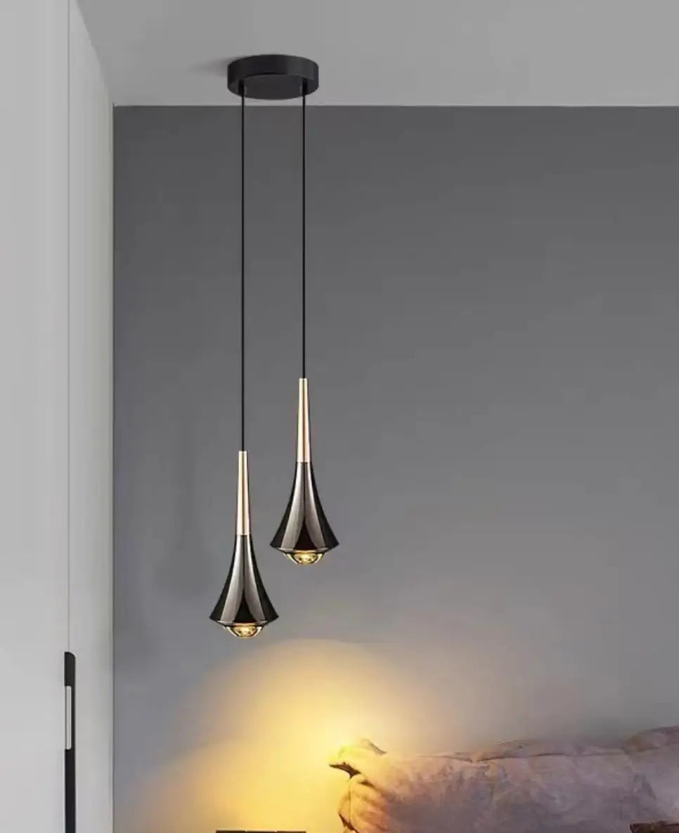 Suspension LED Moderne en Aluminium, Luminaire Décoratif pour Chambre et Cuisine