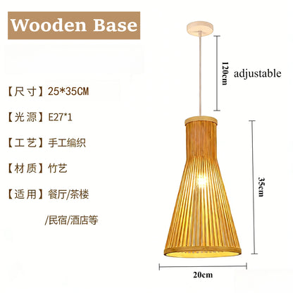 Applique Murale en Bambou Tissé Main, Design Moderne et Lumineux pour Chambre et Entrée