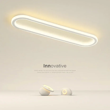 Plafonnier LED moderne en aluminium pour salon et salle à manger, lumière chaude